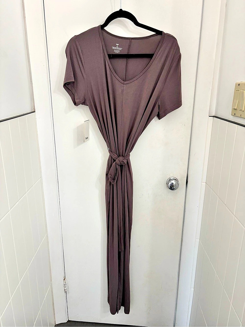 NWT Knix Romper Short Sleeve in Violet Dusk